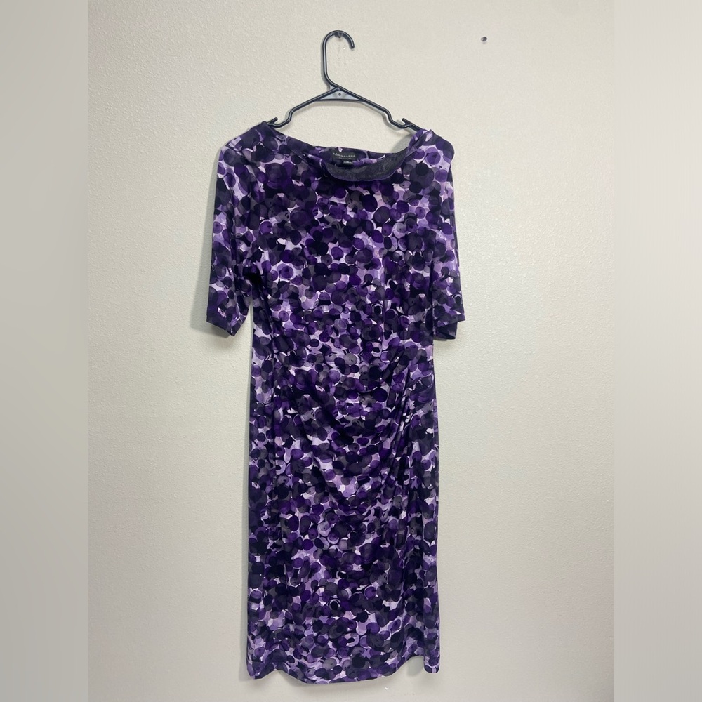 Connected apparel, purple, size 12 dress
